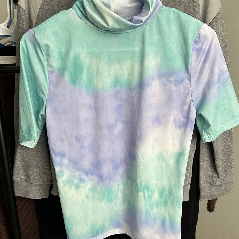 Zara Pastel Tie-Dye Turtleneck